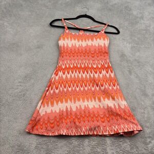 Outdoor‎ Voices TechSweat Move Free Dress Womens XS Orange Grapefruit Helios
